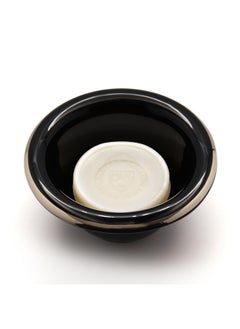 Edwin Jagger Edwin Jagger RN116 Porcelain Shaving Bowl for Men for Shaving Soap or Shaving Cream (Black)  - Image 4
