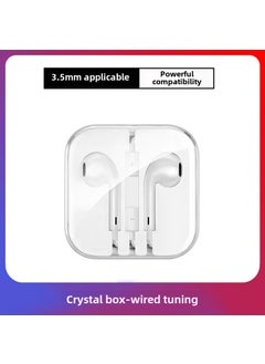High Bass Earphones with Mic for Apple Android Huawei[White] comfortable-boxed BTE-10 stereo [White] comfortable-boxed BTE-10 stereo