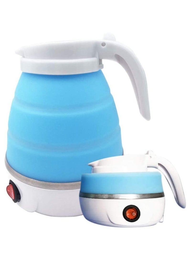 Foldable kettle, Portable Foldable Electric Kettle for Travel Food Grade Silicone Electric Water Heater Collapses with Separable Power Cord Ideal for Hiking Camping and indoor  - Image 1