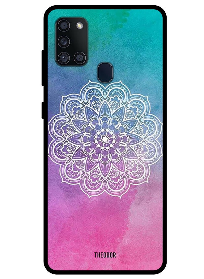 Theodor Protective Case Cover For Samsung Galaxy A21s Flower At Center - Image 1
