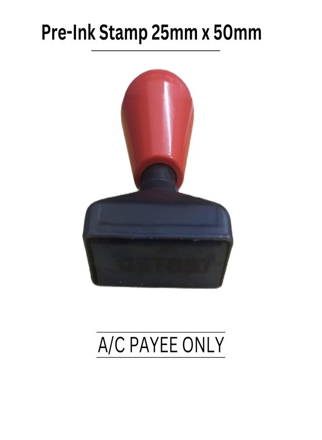 Monotech Enterprises Pre-Ink Stamp with Message A/C Payee Only (Black) - Image 1