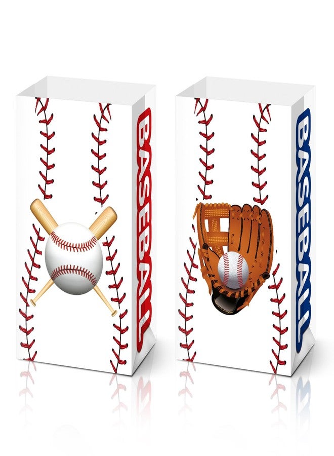 KALEFO 24Pcs Baseball Goodie Bags Strike Game Snack Treat Gift Candy Sports Party Favor Birthday Baby Shower Decorations Theme Supplies - Image 1