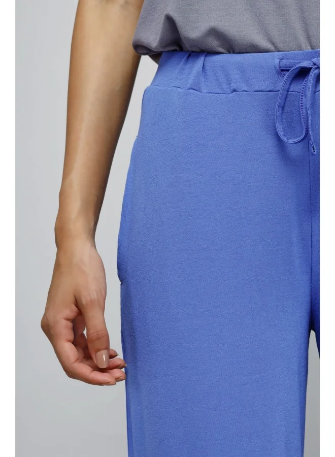 NeceSera Relaxed Blue Straight Lounge Pant