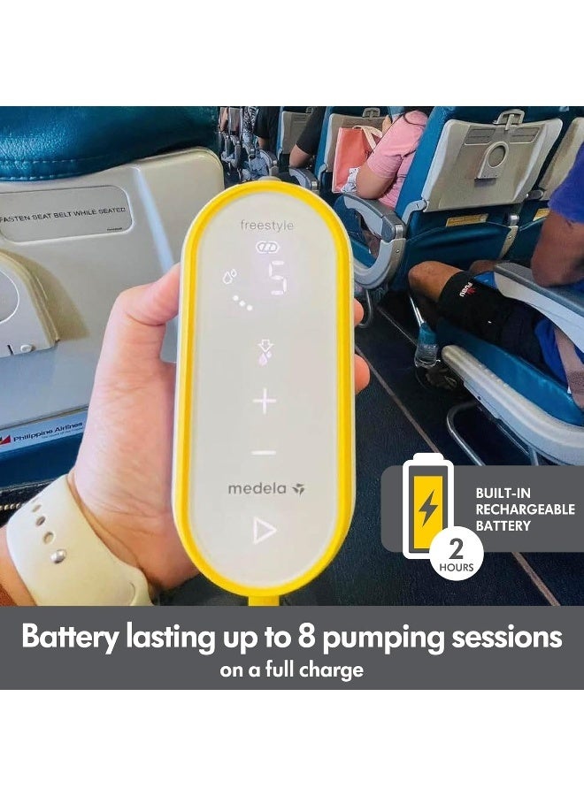 Medela مضخة الثدي ميديلا فريستايل بدون استخدام اليدين | مضخة ثدي كهربائية مزدوجة قابلة للارتداء، محمولة وسرية مع اتصال بالتطبيق - Image 3