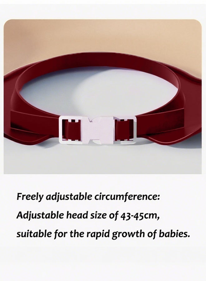 Aissiora Baby Bath Protective Soft Cap Baby shower caps Baby ear protection shampoo cap Children's shower caps with ear protection The girth is adjustable - Image 4