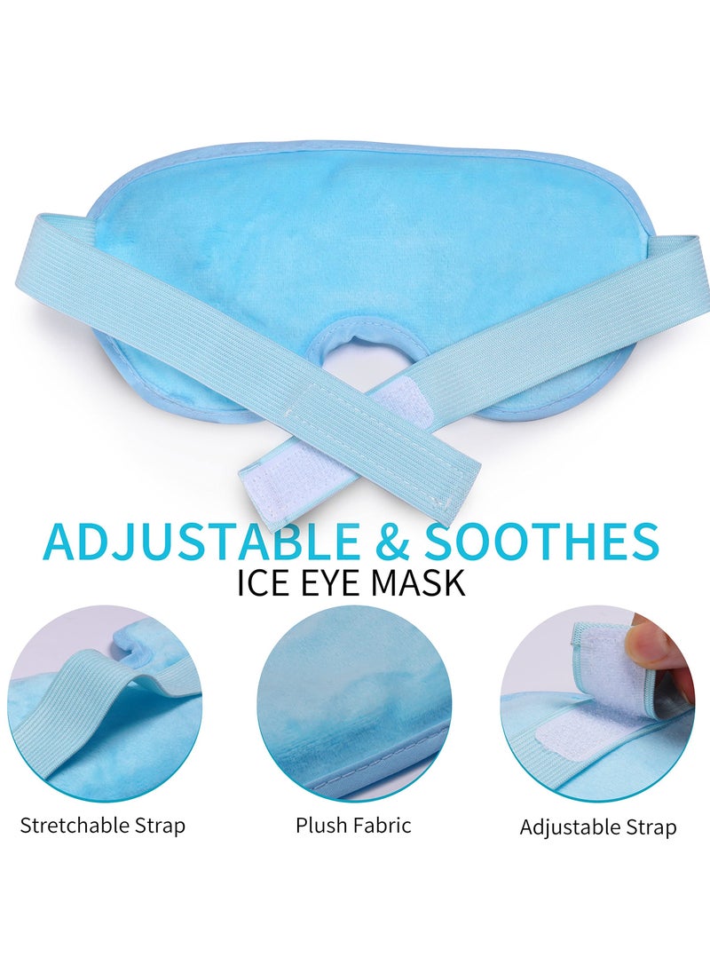 Cooling Eye Mask with Gel Bead, Reusable Cold Compress Ice Pack Sleeping Eye Cooling Pads for After Eyelid Surgery, Puffiness, Puffy Eyes, Headache, Migraine Relief(Blue) - pzsku/Z5E17108FADA32A149FB2Z/45/_/1733809665/660e5de5-4f47-42af-8b1b-6bf4d8c26c41