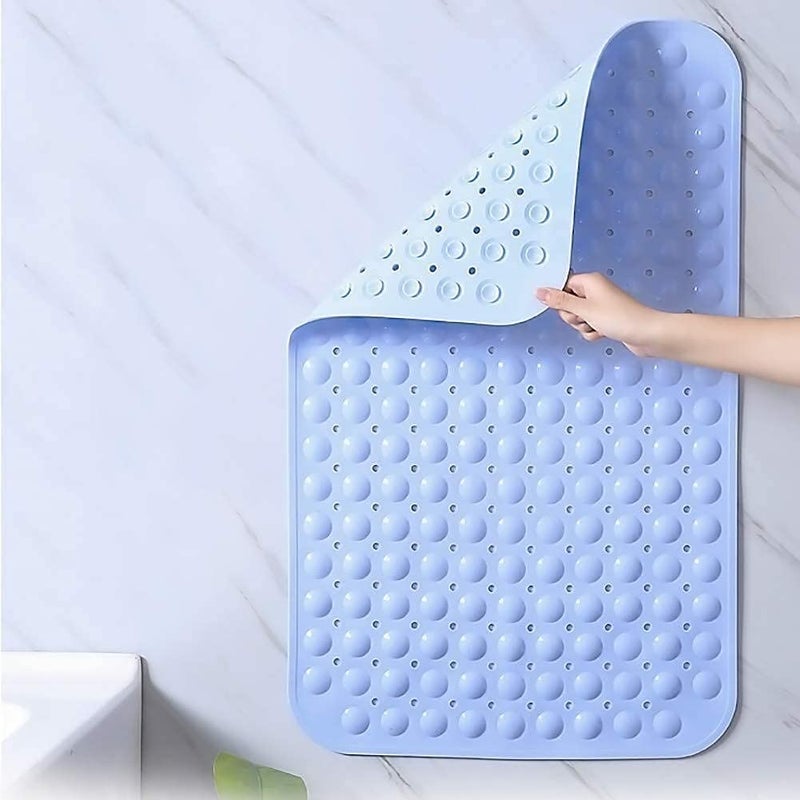 RIGJAK Shower Mat Anti Slip for Shower Kitchen Wet Area Laundry Room Indoor Outdoor Non Skid Size 70cm X 37cm Sky Blue - Image 3