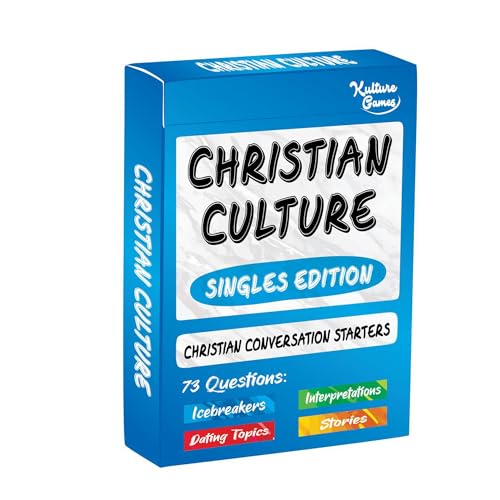 Kulture Games Christian Culture Singles Edition Conversation Starters to Spark Meaningful Discussion Between Christian Singles Christian Party Game Thought Provoking Bible Discussion Cards - Image 1