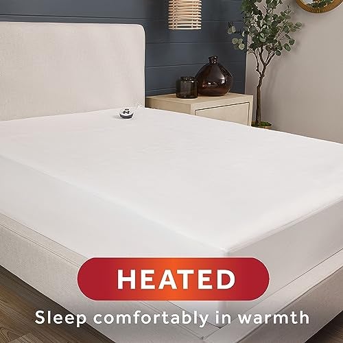 Sunbeam Restful Heated Mattress Pad - Twin, White - Image 2