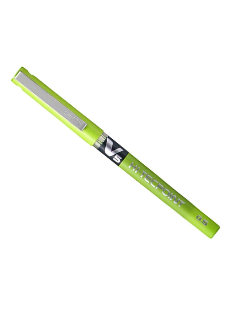 PILOT قلم حبر جاف Hi-tecpoint V5 Fine مكون من 4 قطع، حبر أخضر فاتح - Image 2