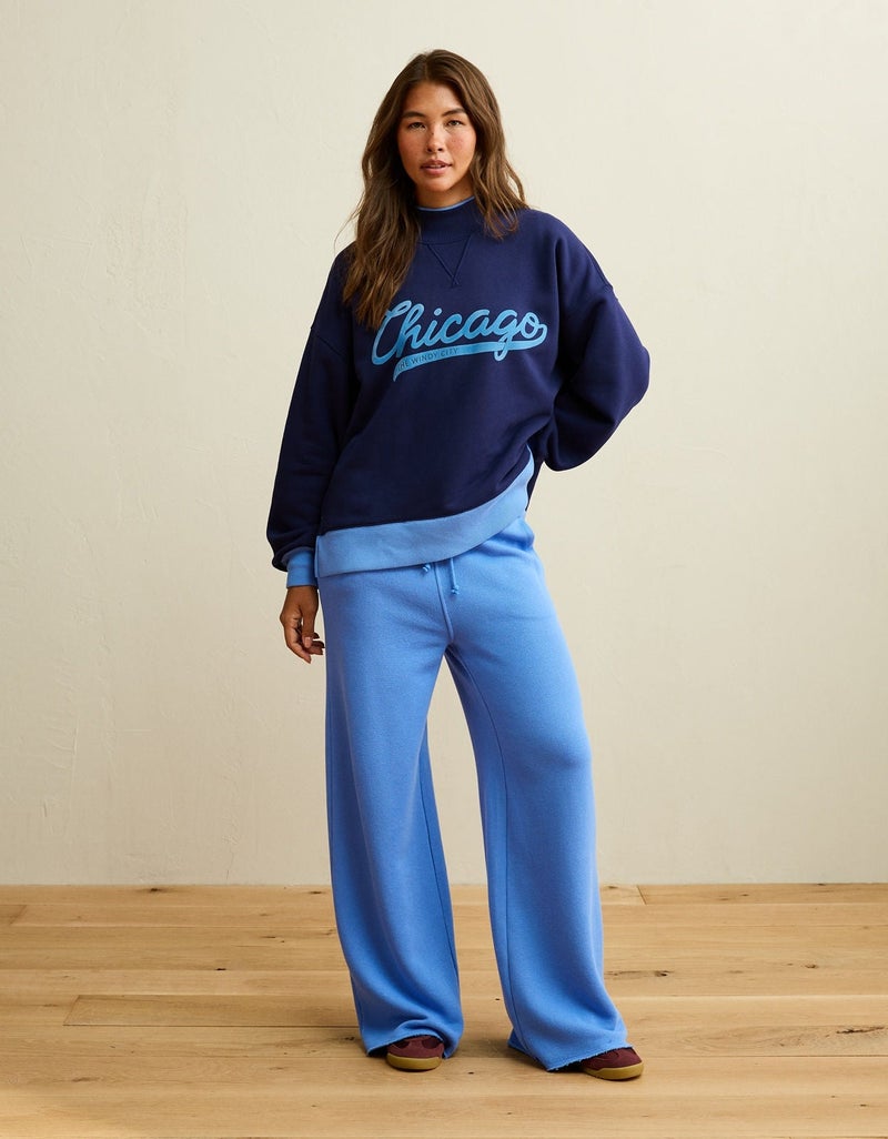American Eagle AE Everyday Luxe Mock Neck Sweatshirt - Image 3