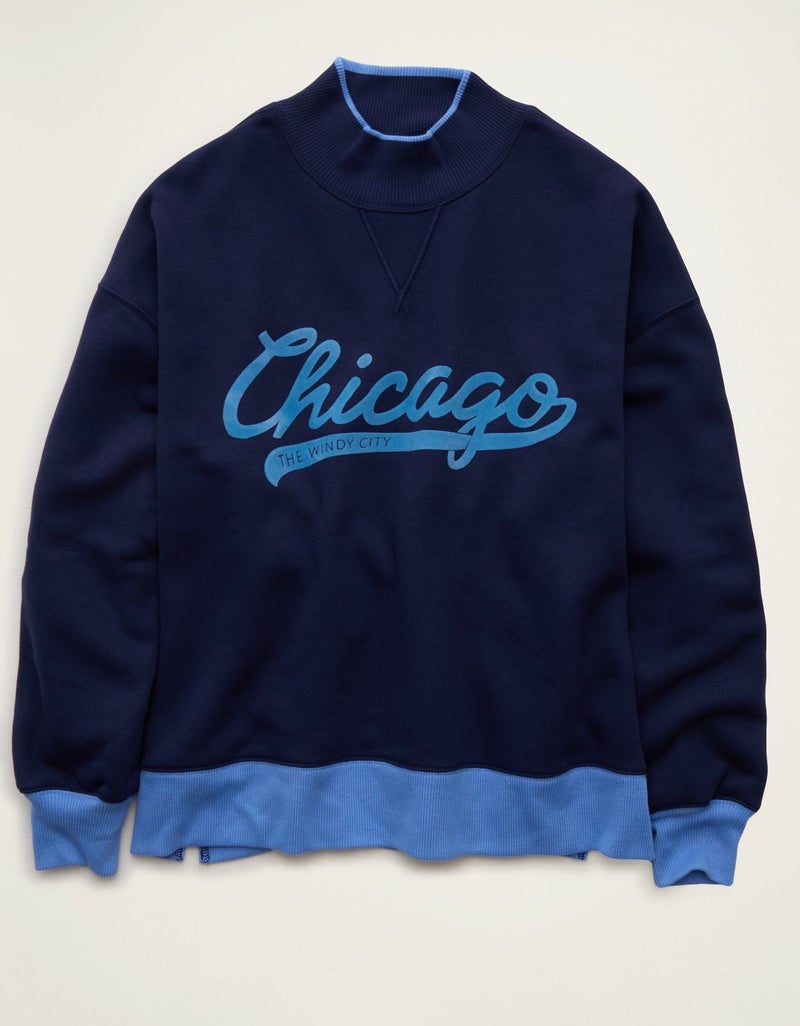 American Eagle AE Everyday Luxe Mock Neck Sweatshirt - Image 4