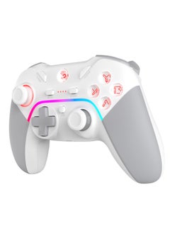 Bloody 2.4G Wireless/Wired RGB Gaming Controller GPW70, Immersive 3-Level Vibrations, Rechargeable with USB Type-C, Dual Mode Connection, Support Mouse Function in Android, White  - Image 2