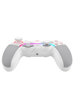 Bloody 2.4G Wireless/Wired RGB Gaming Controller GPW70, Immersive 3-Level Vibrations, Rechargeable with USB Type-C, Dual Mode Connection, Support Mouse Function in Android, White  - Image 5
