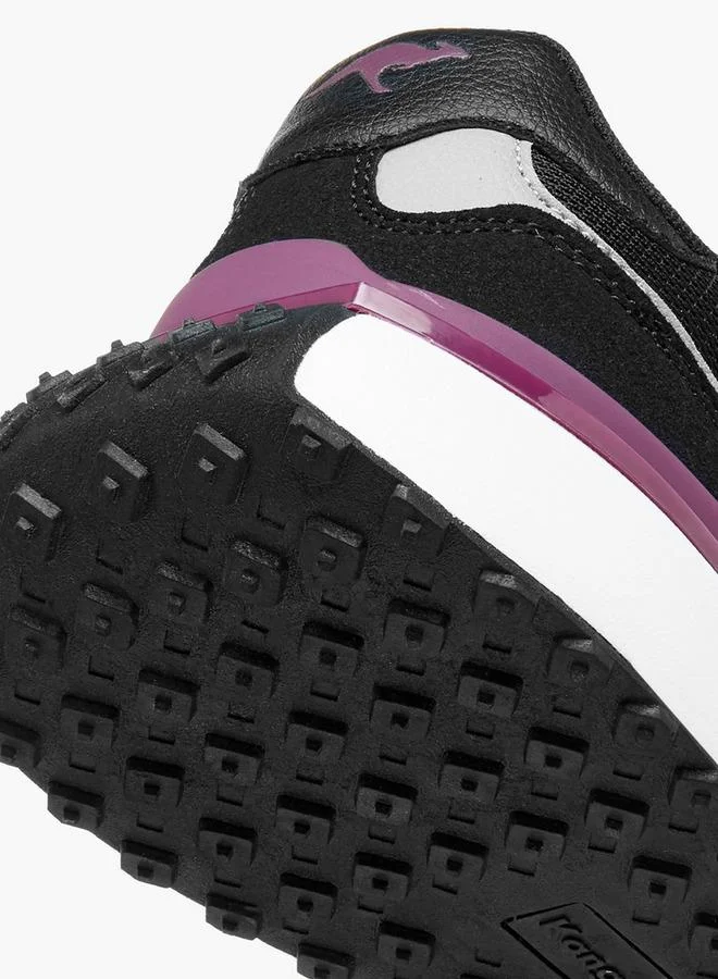 Kangaroos BLACK Women'S Panelled Lace-Up Sports Shoes for Women | Best Price UAE