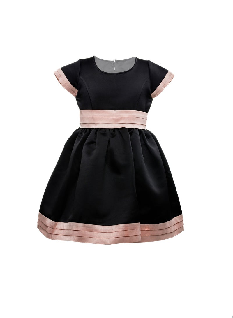 Queen STRIPY BLACKSTRIPY BLACK Girls Party Dress, Princess Dress Party Wear Wedding Evening Formal Pageant Dance Gown for Birthday Kid Girls Elegant - Image 4