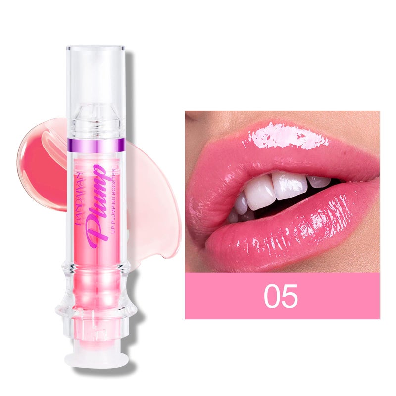 Erinde Natural Spicy Lip Plumping Booster & Ultra-Hydrating Plump Lip Plumper, Glossy Finish Fuller Lip Plumping Lip Gloss for Women Girls, 05# - Image 3
