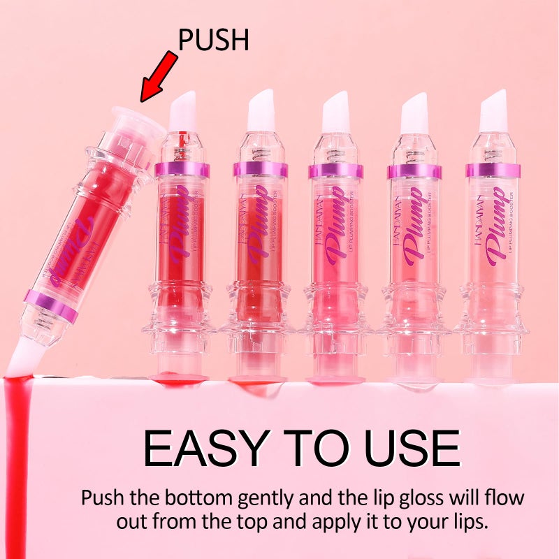 Erinde Natural Spicy Lip Plumping Booster & Ultra-Hydrating Plump Lip Plumper, Glossy Finish Fuller Lip Plumping Lip Gloss for Women Girls, 05# - Image 4