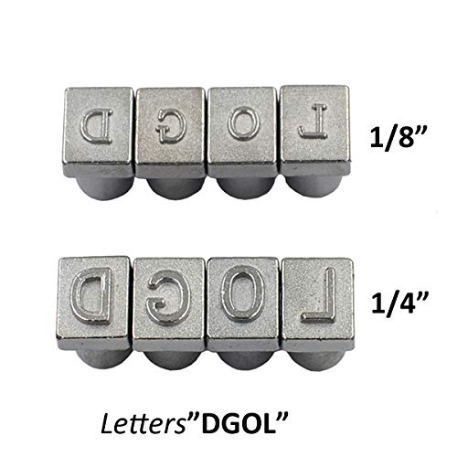 DGOL 36pcs 1/4 inch Leather Craft Alphabet Letters Numbers Stamping Punch Tool Kit - Image 5