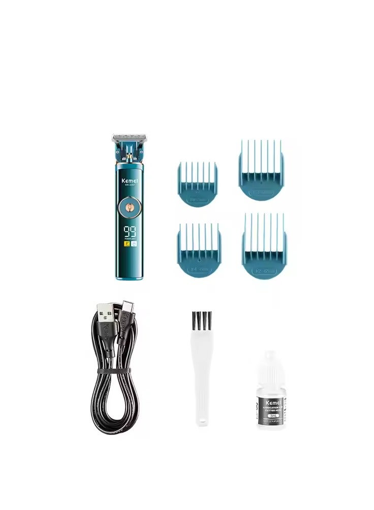 Kemei Waterproof Rechargeable Hair Clippers for Men – Cordless, High-Performance Trimmer with Adjustable Guards & Long Battery Life Multicolour - Image 5