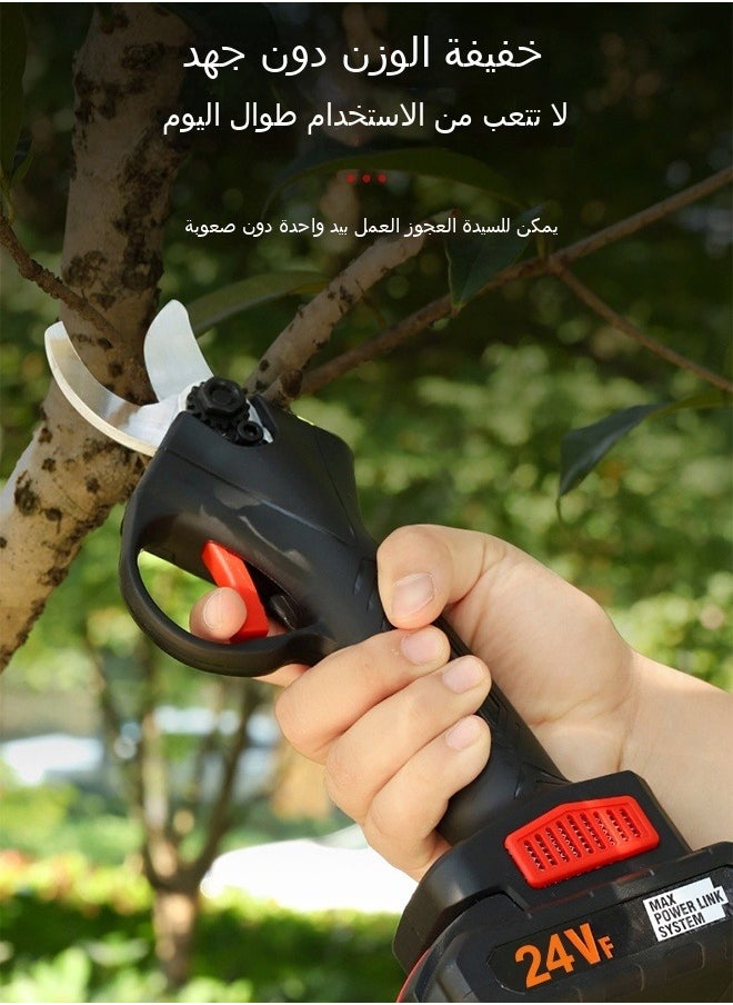 ماركة غير محددة - مقصات تقليم الأشجار المثمرة المنزلية المحمولة العاملة بالليثيوم أيون - Image 1