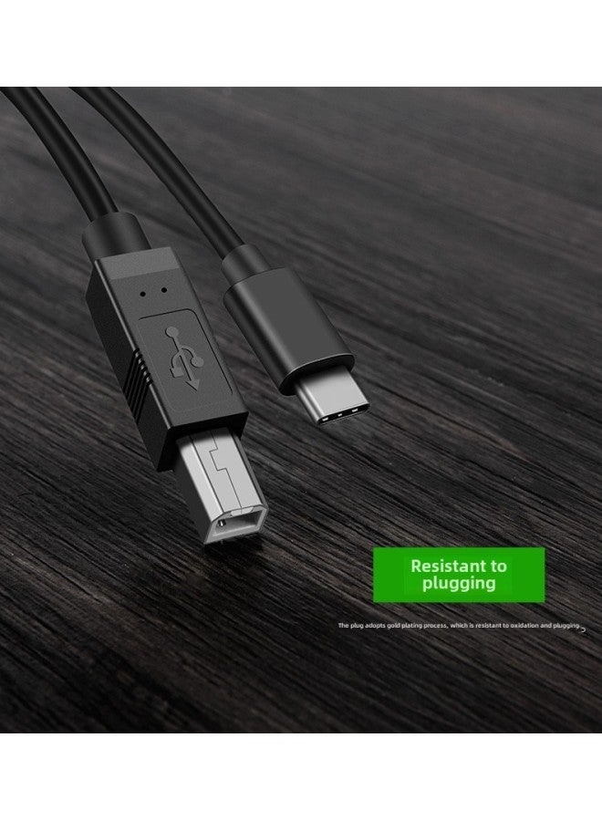 كابل بيانات طابعة Android Typec إلى USB وطابعة اتصال نوع c ولوحة مفاتيح رقمية - اللون: TYPE-C ذكر لطباعة B طول سلك ذكر: 3 متر - Image 3