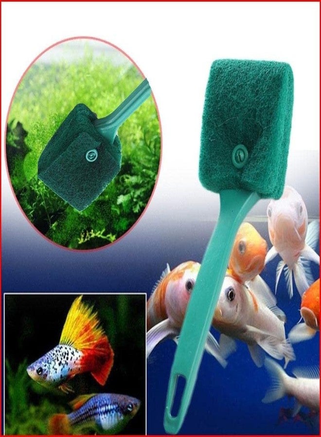 VAYINATO® Green Double Side Scratch Free Aquarium Fish Tank Sponge Algae Cleaner 10 Inch Length by Petzlifeworld - Image 2