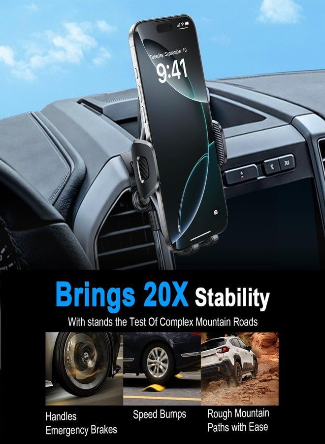 ELOHEI Phone Mount for Ford F-150 with Custom Base, Custom Fit Car Phone Holder for F150 2015 2016 2017 2018 2019 2020 Car Accessories (HE05) - Image 4