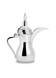 AL SANIDI Raslan Indian Stainless steel Arabic Coffee Dallah, Raslan Dallah, Silver, 0.8 L  - Image 1