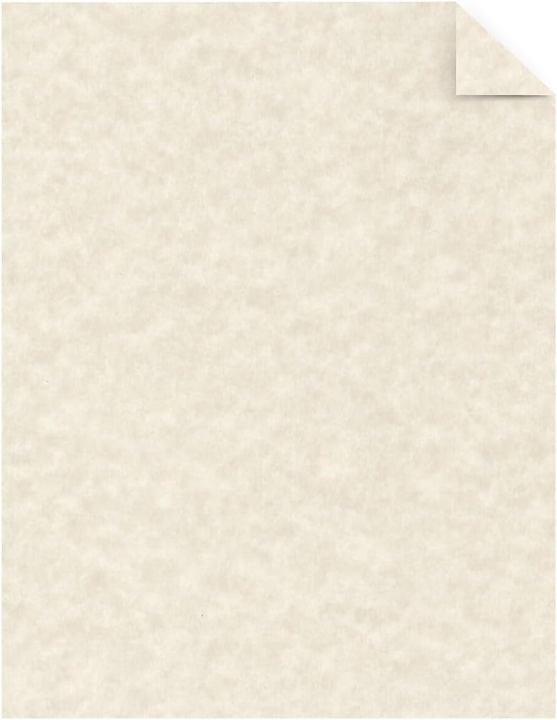 Astrobrights Wausau Astroparche Specialty Cardstock, Natural Parchment, 8.5 x 11 Inches, 100 Count - Image 2