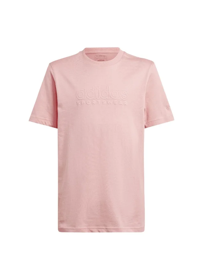 Adidas Adidas J Szn Gfx Tee Yellow Training T-Shirts For Kids Unisex 128