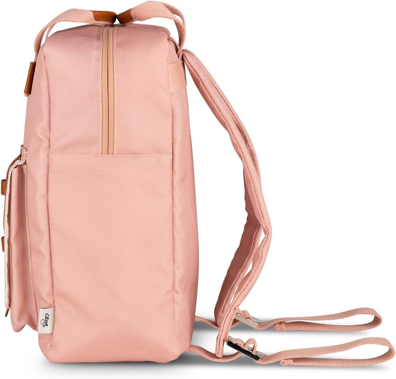 سترون حقيبة ظهر مدرسية للأطفال مصنوعة من مواد معاد تدويرها وخالية من مادة BPA باللون الوردي الفاتح - Image 4