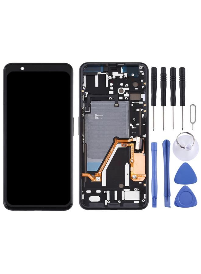 erorex Replacement LCD Screen and Digitizer Full Assembly with Frame for Google Pixel 4XL Black - Image 2