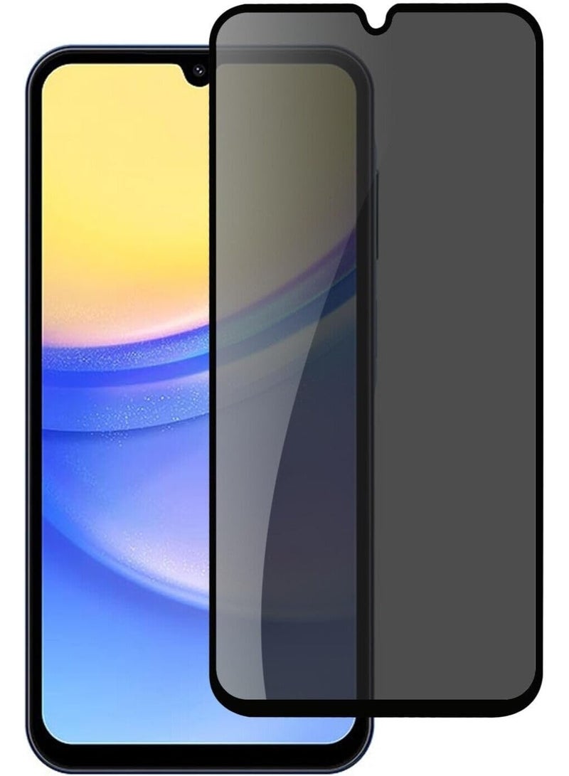 Muzz Privacy Screen protector compatible with Samsung Galaxy M05 Anti-Glare Privacy Screen Protector Tempered Glass [3D Touch][Case Friendly] Bubble Free Screen For Samsung Galaxy M05 - Image 1
