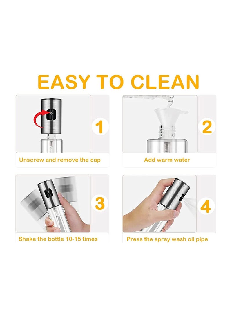 Oil Sprayer for Cooking, 100ml Olive Oil Dispenser, Cooking Oil Spray Bottle, Vinegar Soy Sauce Dispenser, Oil Mister for air fryer kitchen gadgets accessories  - Image 5
