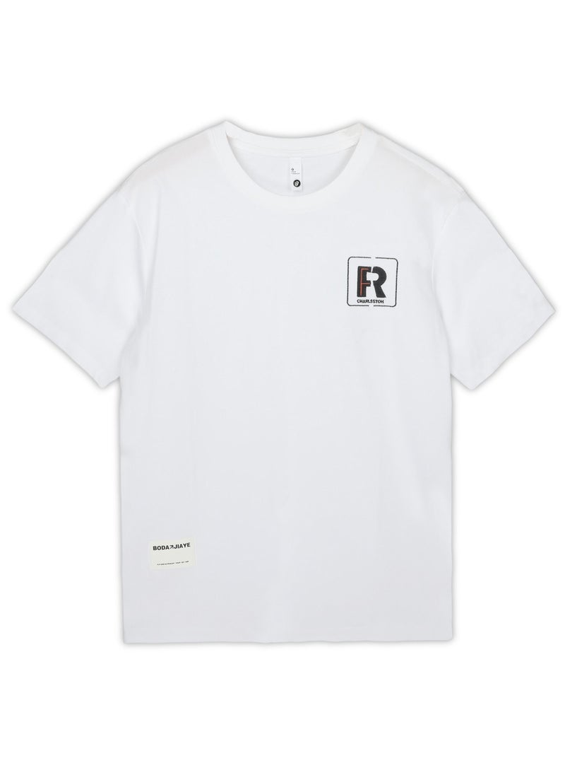 Generic - Mens Half Sleeve Casual Tshirt Round Neck Cool Fashion Comfortable Soft Cotton Tees for Boys - Image 1