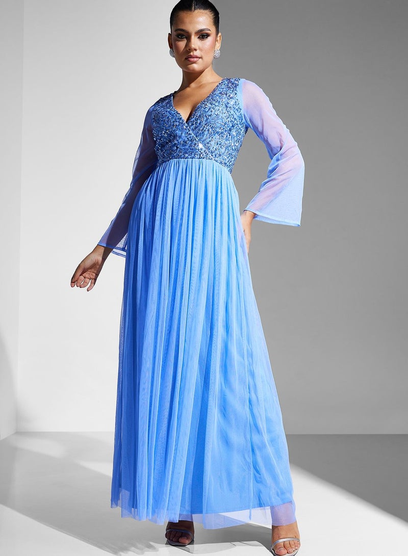 Namshi x Embellished Bodice Dress  - Image 5