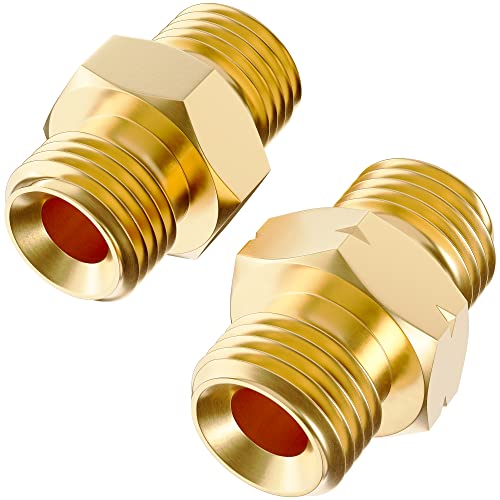 Hromee Welding Hose Coupler Adapter Set 9/16"-18 LH&RH for Oxygen Acetylene Twin Hose - Image 1