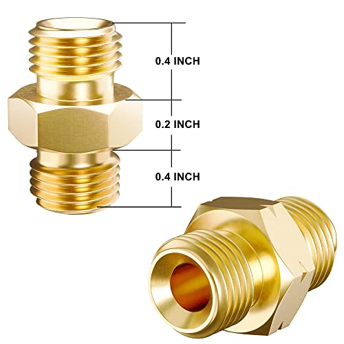 Hromee Welding Hose Coupler Adapter Set 9/16"-18 LH&RH for Oxygen Acetylene Twin Hose - Image 3