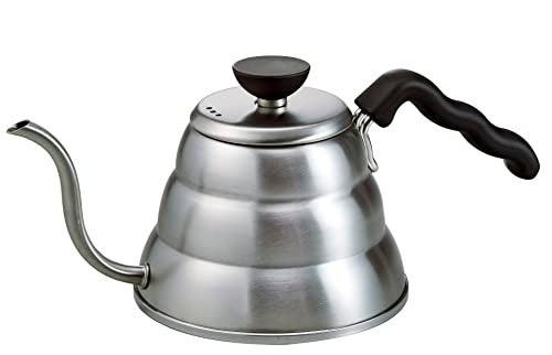 Hario V60 Buono Drip Kettle Stovetop Gooseneck Coffee Kettle 10L Stainless SteelSilver - Image 1