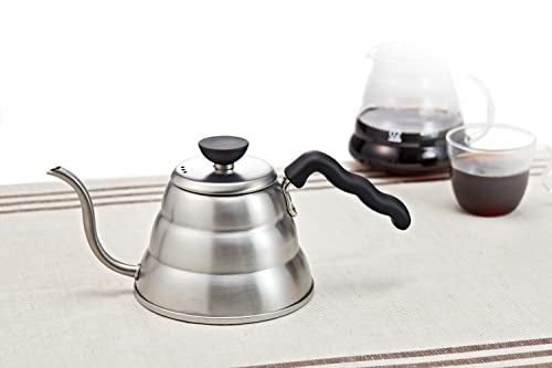 Hario V60 Buono Drip Kettle Stovetop Gooseneck Coffee Kettle 10L Stainless SteelSilver - Image 3