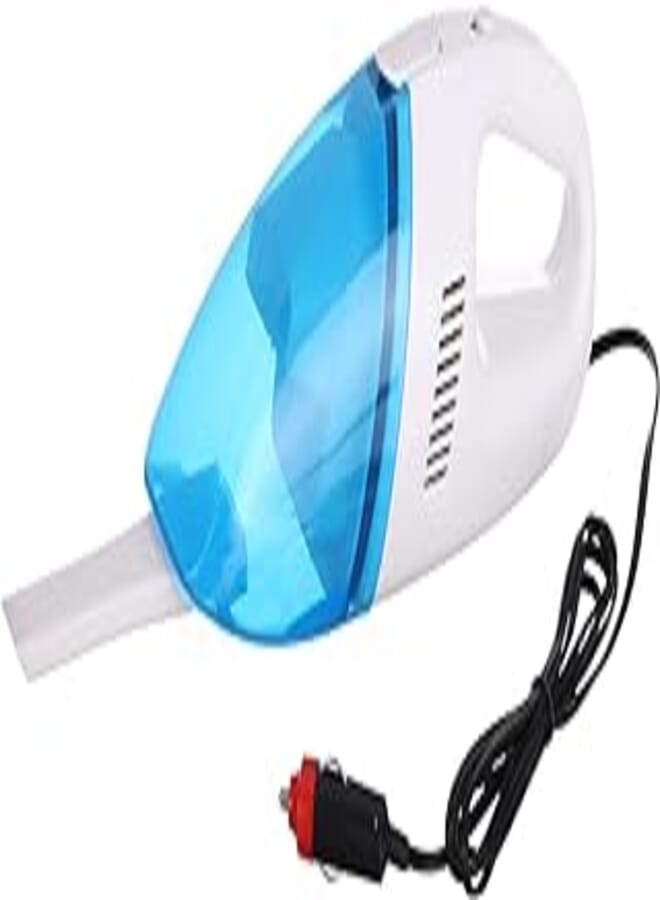 Portable vacuum cleaner for cars - white and light blue
