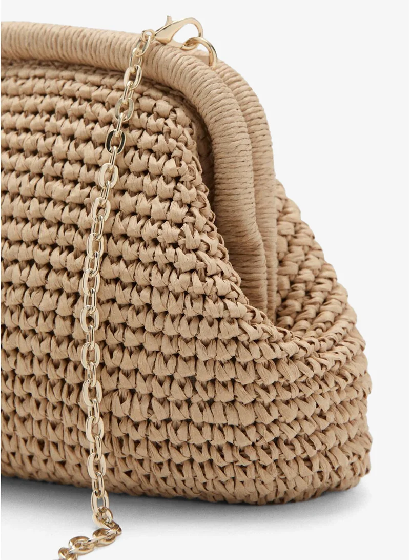 MANGO  Natural Fiber Clutch Bag for Women | Best Price UAE