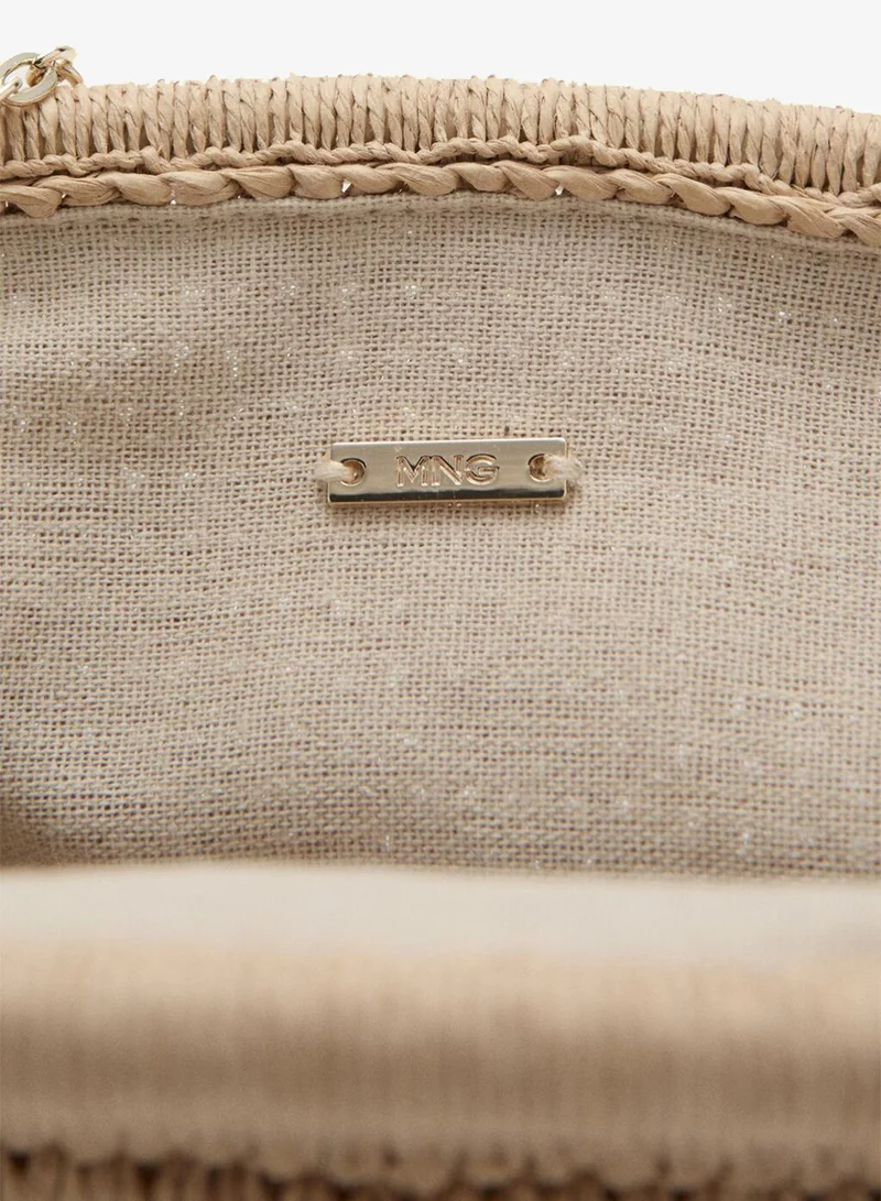 MANGO  Natural Fiber Clutch Bag for Women | Best Price UAE