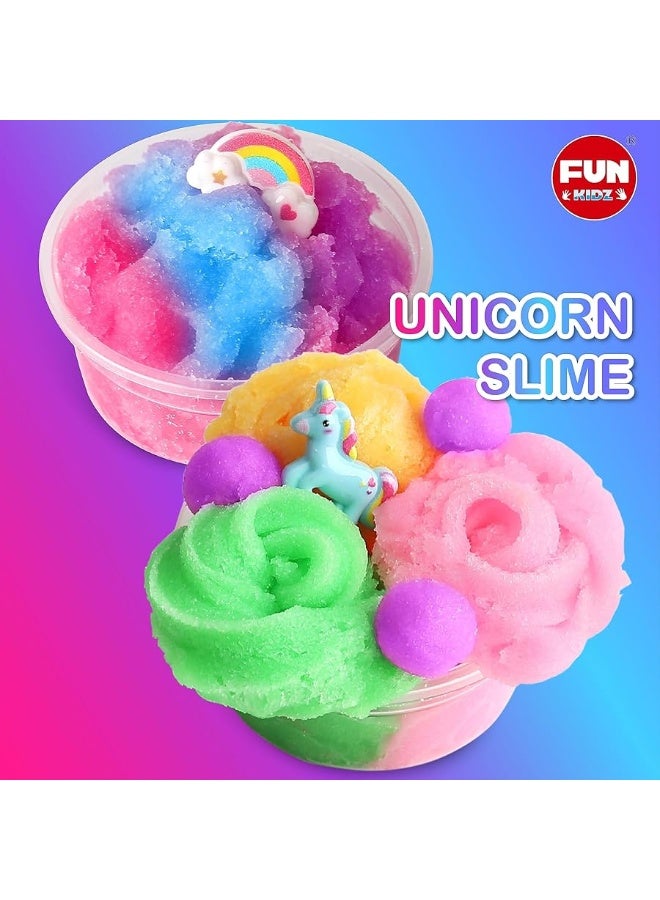 FUN KIDZ 35.16 FL OZ Cloud Unicorn Slime for Girls 6-8, FunKidz 1040 ML Rainbow Premade Slime Toy Pack Birthday Party Gifts for Kids - Image 4