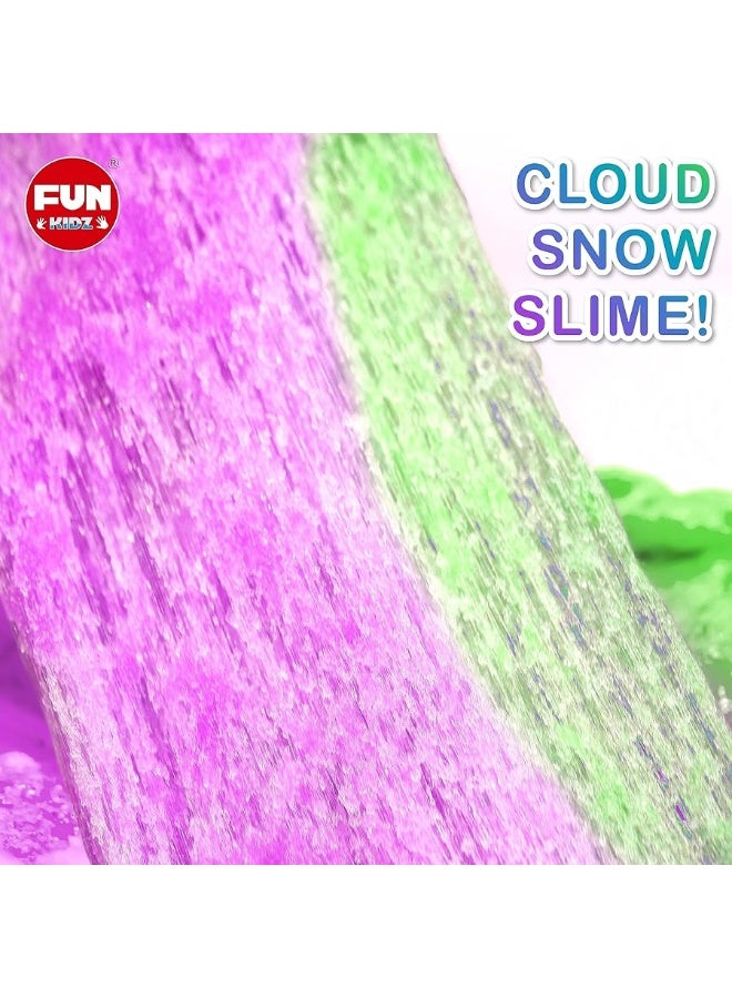 FUN KIDZ 35.16 FL OZ Cloud Unicorn Slime for Girls 6-8, FunKidz 1040 ML Rainbow Premade Slime Toy Pack Birthday Party Gifts for Kids - Image 5