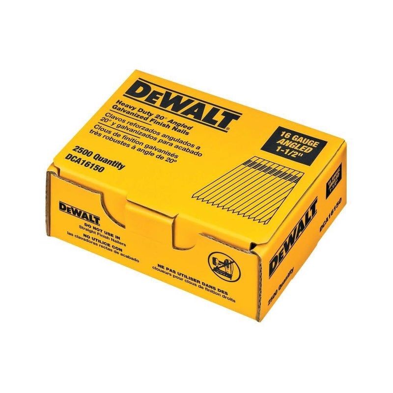 DEWALT Finish Nails, 20-Degree, 1-1/2-Inch, 16GA, 2500-Pack (DCA16150) - Image 3