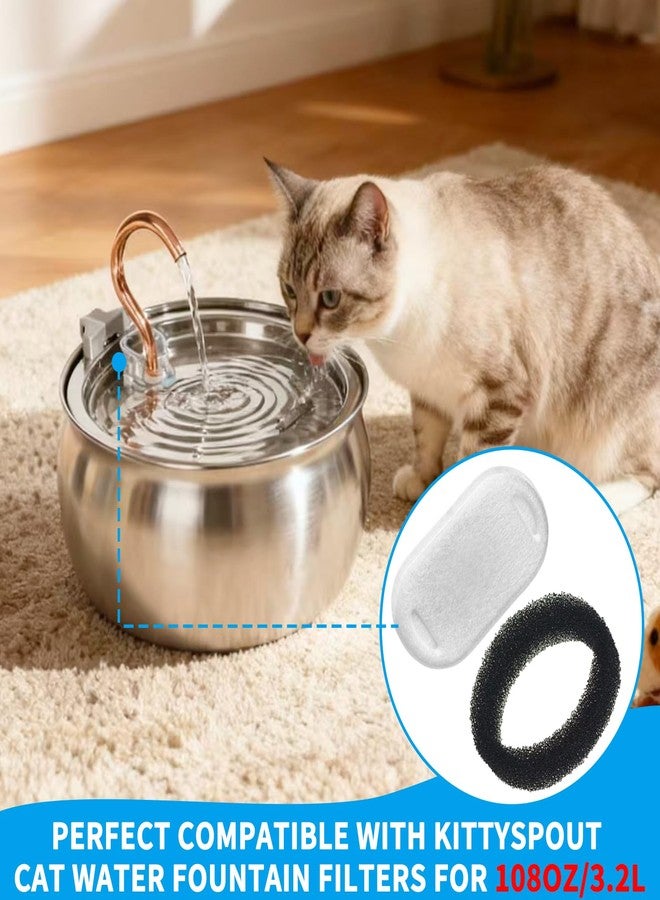 KEUYE Filters Compatible with Kittyspout for 135oz/4L,Cat Water Fountain Filters Replacement,8 Pack - Image 5