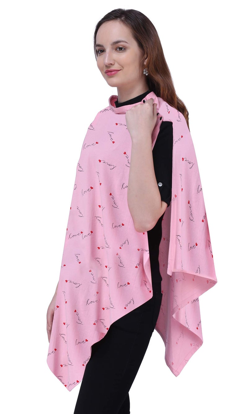 Warhammer Multi Use Breastfeeding Cover for Mother and Nursing Cover for Breastfeeding Mother (Lovely Pink) - Image 3