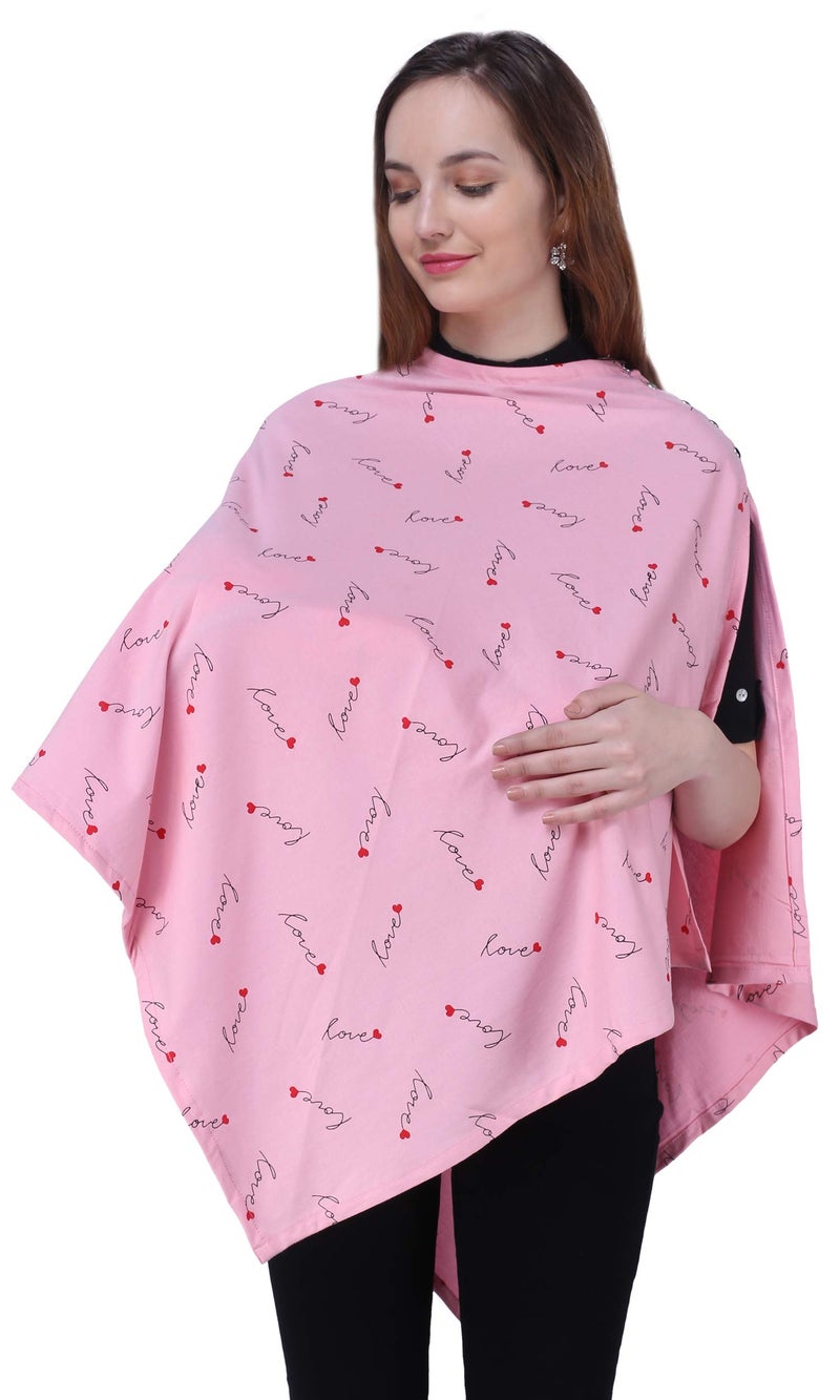 Warhammer Multi Use Breastfeeding Cover for Mother and Nursing Cover for Breastfeeding Mother (Lovely Pink) - Image 2